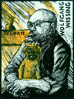 Exlibris Bl&uuml;schke-Ru&szlig;bild